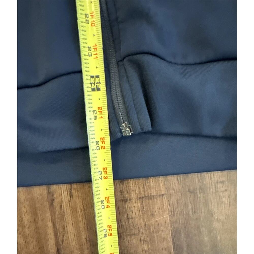 Untuckit Hoodie Mens L Rivera Blue Stretch Performance Jacket Full Zip Pockets - Picture 3 of 4